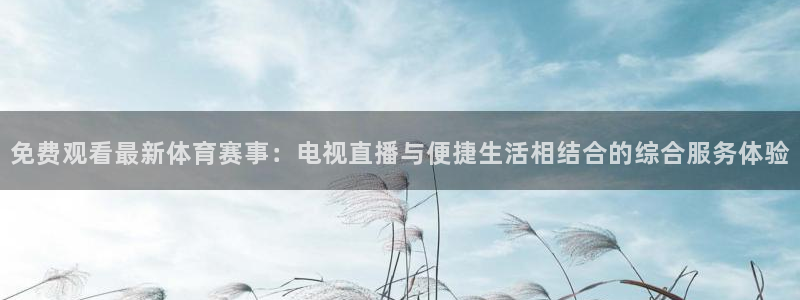 免费观看最新体育赛事：电视直播与便捷生活相结合的综合服务体验